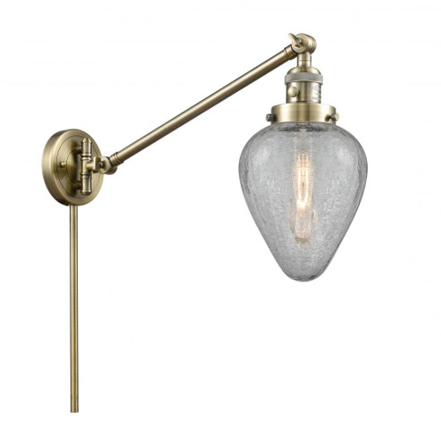 Geneseo - 1 Light - 8 inch - Antique Brass -Adjustable Swing Arm (3442|237-AB-G165-LED)