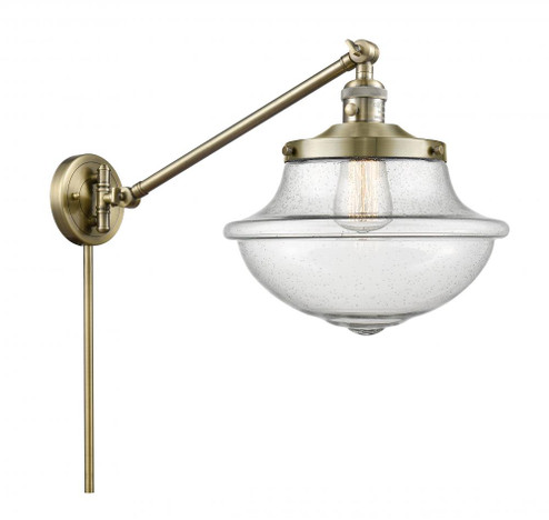 Oxford - 1 Light - 12 inch - Antique Brass -Adjustable Swing Arm (3442|237-AB-G544)