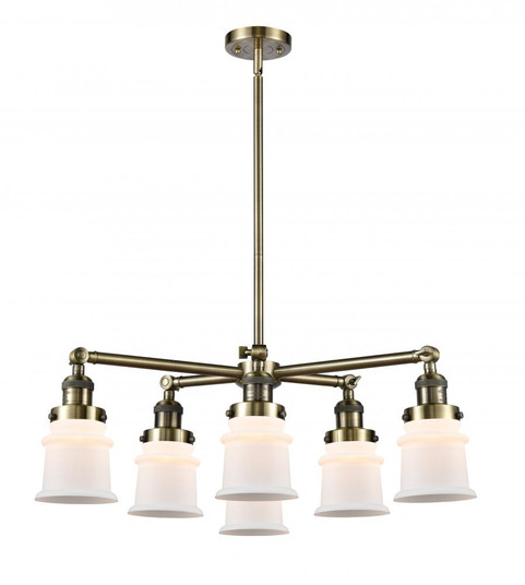 Small Canton 6 Light Chandelier (3442|207-6CR-AB-G181S)