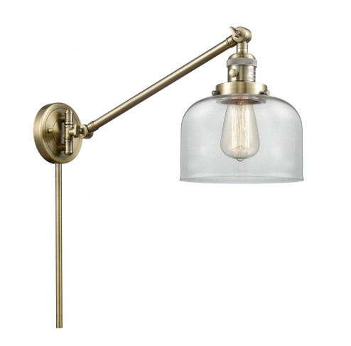 Bell - 1 Light - 8 inch - Antique Brass -Adjustable Swing Arm (3442|237-AB-G72)