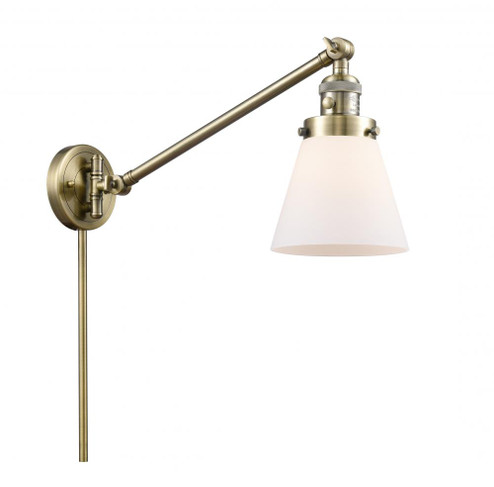 Cone - 1 Light - 8 inch - Antique Brass -Adjustable Swing Arm (3442|237-AB-G61)