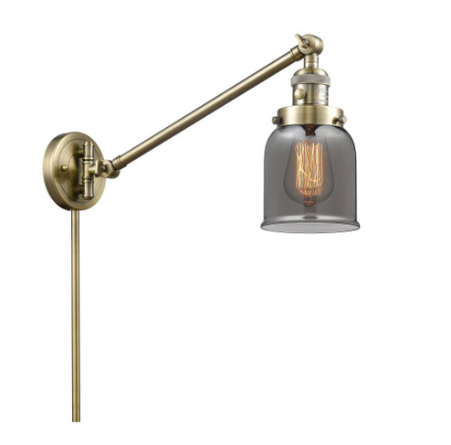 Bell - 1 Light - 8 inch - Antique Brass -Adjustable Swing Arm (3442|237-AB-G53-LED)