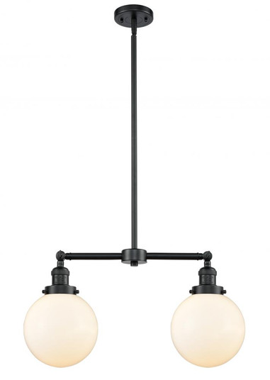 Beacon - 2 Light - 25 inch - Oil Rubbed Bronze - Stem Hung - Island Light (3442|209-OB-G201-8-LED)