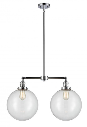 Beacon - 2 Light - 27 inch - Polished Chrome - Stem Hung - Adjustable Island Light (3442|209-PC-G202-12)
