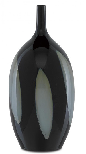 Let Us Twist the Glass Tall Black Vase (92|1200-0409)
