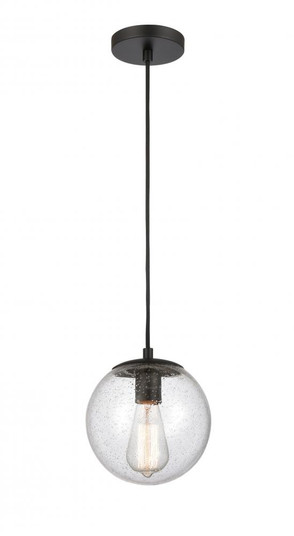 Tolland - 1 Light - 8 inch - Matte Black - Cord hung - Mini Pendant (3442|608-BK-SDY-LED)