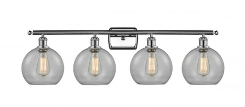 Athens - 4 Light - 38 inch - Polished Chrome - Bath Vanity Light (3442|516-4W-PC-G122-8)