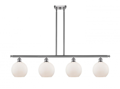 Athens - 4 Light - 48 inch - Brushed Satin Nickel - Stem hung - Island Light (3442|516-4I-SN-G121-8)