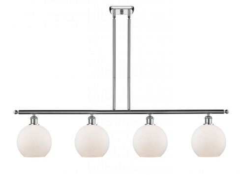 Athens - 4 Light - 48 inch - Polished Chrome - Stem hung - Island Light (3442|516-4I-PC-G121-8-LED)