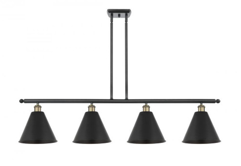 Berkshire - 4 Light - 50 inch - Black Antique Brass - Cord hung - Island Light (3442|516-4I-BAB-MBC-12-BK-LED)