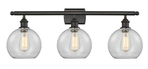 Athens - 3 Light - 28 inch - Oil Rubbed Bronze - Bath Vanity Light (3442|516-3W-OB-G122-8)
