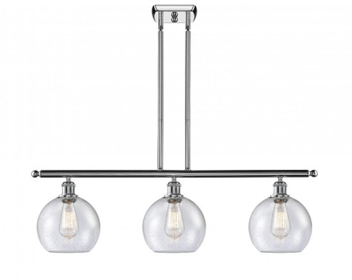 Athens - 3 Light - 36 inch - Polished Chrome - Stem hung - Island Light (3442|516-3I-PC-G124-8)