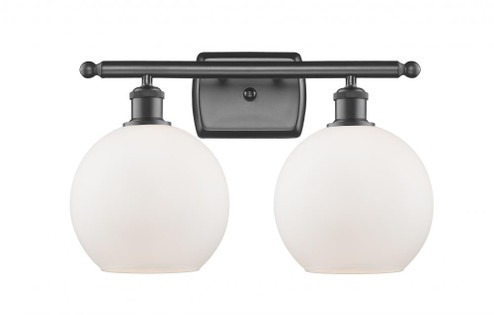 Athens - 2 Light - 18 inch - Oil Rubbed Bronze - Bath Vanity Light (3442|516-2W-OB-G121-8-LED)