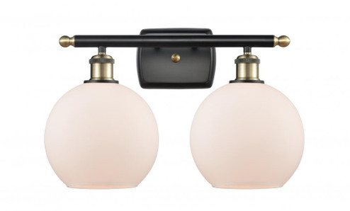 Athens - 2 Light - 18 inch - Black Antique Brass - Bath Vanity Light (3442|516-2W-BAB-G121-8)