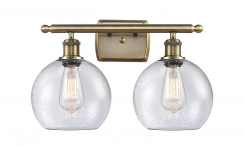 Athens - 2 Light - 18 inch - Antique Brass - Bath Vanity Light (3442|516-2W-AB-G124-8)