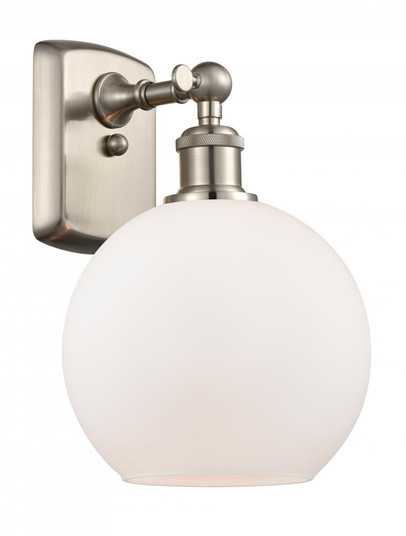 Athens - 1 Light - 8 inch - Brushed Satin Nickel - Sconce (3442|516-1W-SN-G121-8-LED)