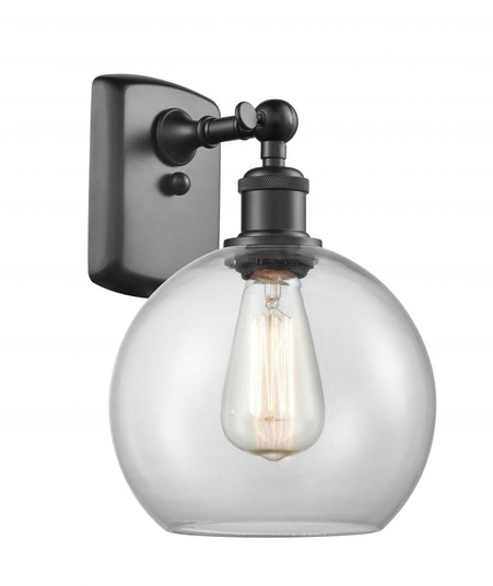 Athens - 1 Light - 8 inch - Matte Black - Sconce (3442|516-1W-BK-G122-8-LED)