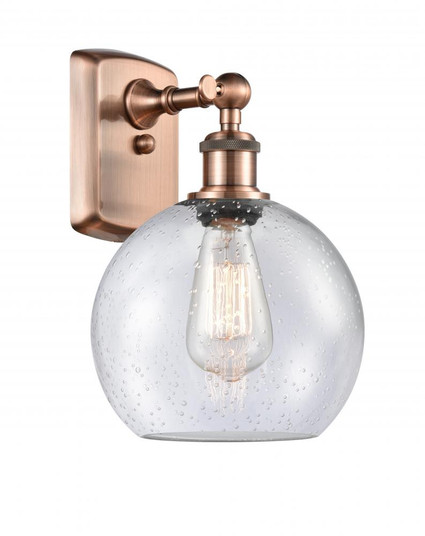 Athens - 1 Light - 8 inch - Antique Copper - Sconce (3442|516-1W-AC-G124-8)