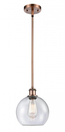 Athens - 1 Light - 8 inch - Antique Copper - Mini Pendant (3442|516-1S-AC-G124-8)