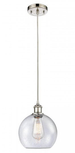 Athens - 1 Light - 8 inch - Polished Nickel - Cord hung - Mini Pendant (3442|516-1P-PN-G124-8-LED)