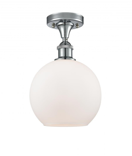 Athens - 1 Light - 8 inch - Polished Chrome - Semi-Flush Mount (3442|516-1C-PC-G121-8)