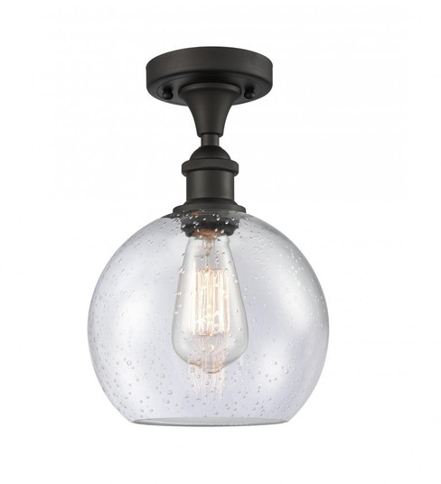 Athens - 1 Light - 8 inch - Oil Rubbed Bronze - Semi-Flush Mount (3442|516-1C-OB-G124-8-LED)