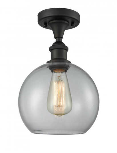 Athens - 1 Light - 8 inch - Oil Rubbed Bronze - Semi-Flush Mount (3442|516-1C-OB-G122-8-LED)