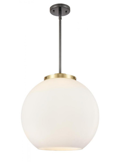 Athens - 3 Light - 16 inch - Black Antique Brass - Stem hung - Pendant (3442|221-3S-BAB-G121-16)