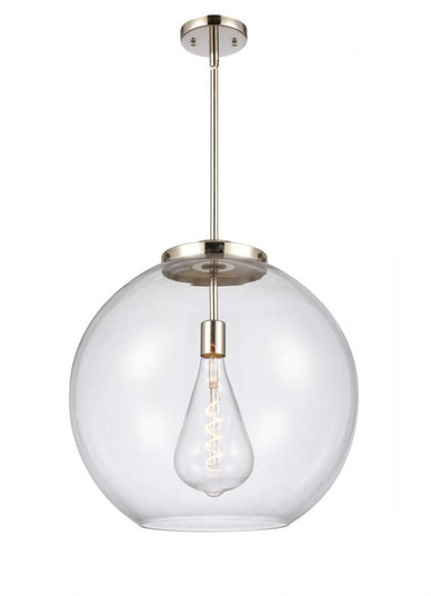 Athens - 1 Light - 18 inch - Polished Nickel - Cord hung - Pendant (3442|221-1S-PN-G122-18)