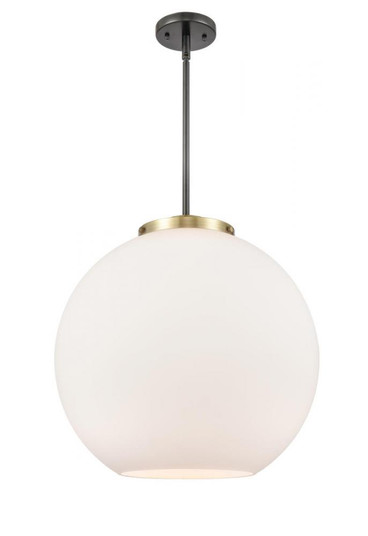 Athens - 1 Light - 18 inch - Black Antique Brass - Stem Hung - Pendant (3442|221-1S-BAB-G121-18)