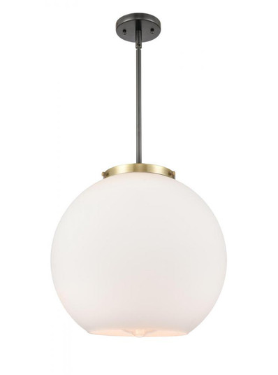 Athens - 1 Light - 16 inch - Black Antique Brass - Stem Hung - Pendant (3442|221-1S-BAB-G121-16)