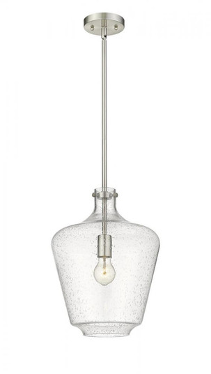 Norwalk - 1 Light - 12 inch - Brushed Satin Nickel - Cord hung - Mini Pendant (3442|493-1S-SN-G504-12-LED)