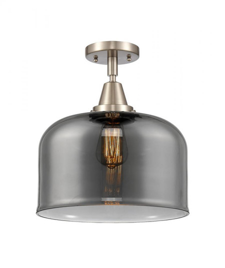 Bell - 1 Light - 12 inch - Brushed Satin Nickel - Semi-Flush Mount (3442|447-1C-SN-G73-L)