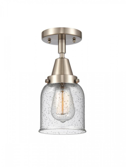 Bell - 1 Light - 5 inch - Brushed Satin Nickel - Semi-Flush Mount (3442|447-1C-SN-G54)