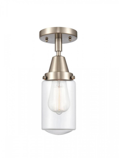 Dover - 1 Light - 5 inch - Brushed Satin Nickel - Semi-Flush Mount (3442|447-1C-SN-G312-LED)