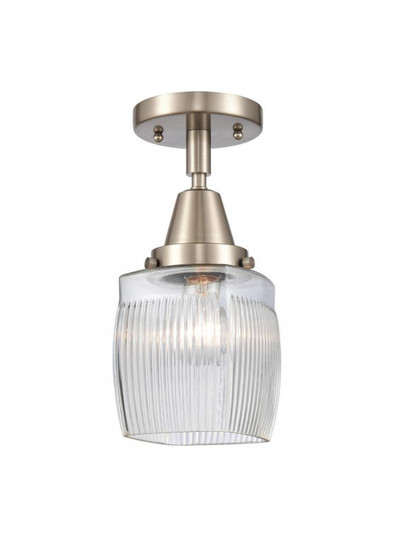 Colton - 1 Light - 6 inch - Brushed Satin Nickel - Semi-Flush Mount (3442|447-1C-SN-G302-LED)