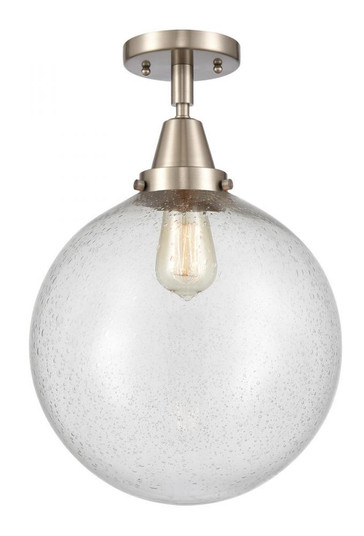 Beacon - 1 Light - 12 inch - Brushed Satin Nickel - Semi-Flush Mount (3442|447-1C-SN-G204-12-LED)