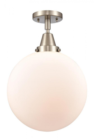 Beacon - 1 Light - 12 inch - Brushed Satin Nickel - Semi-Flush Mount (3442|447-1C-SN-G201-12-LED)