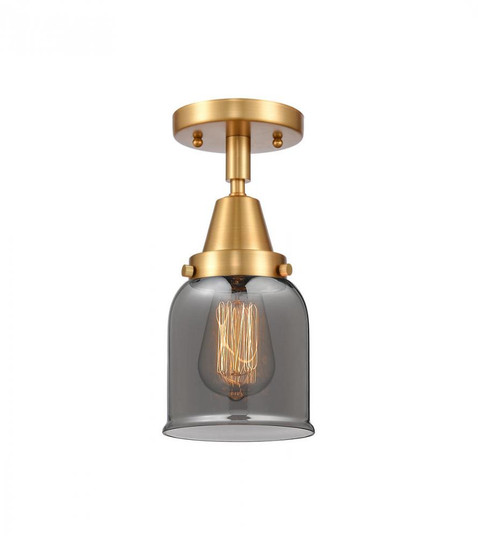 Bell - 1 Light - 5 inch - Satin Gold - Semi-Flush Mount (3442|447-1C-SG-G53)