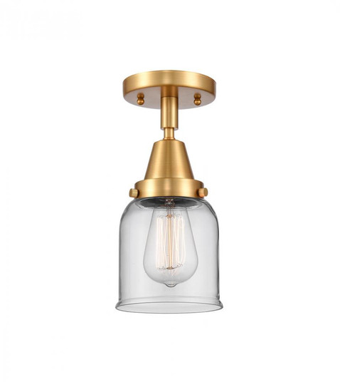 Bell - 1 Light - 5 inch - Satin Gold - Semi-Flush Mount (3442|447-1C-SG-G52)