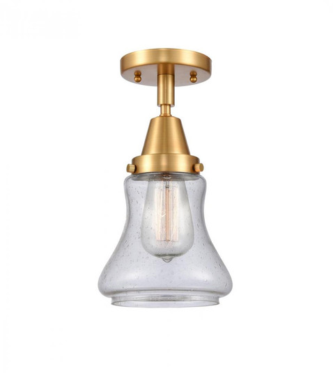 Bellmont - 1 Light - 6 inch - Satin Gold - Semi-Flush Mount (3442|447-1C-SG-G194)