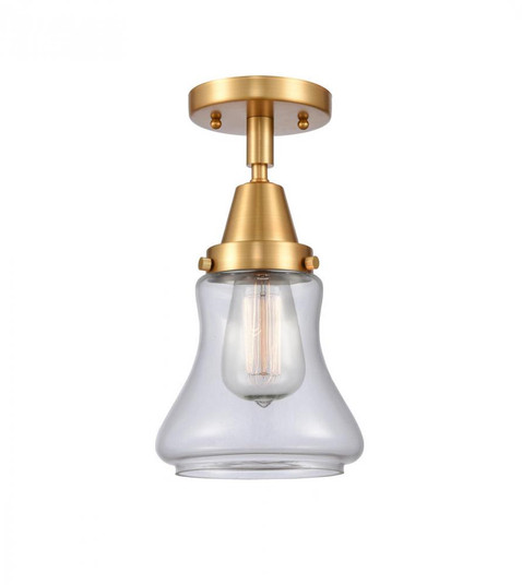 Bellmont - 1 Light - 6 inch - Satin Gold - Semi-Flush Mount (3442|447-1C-SG-G192)