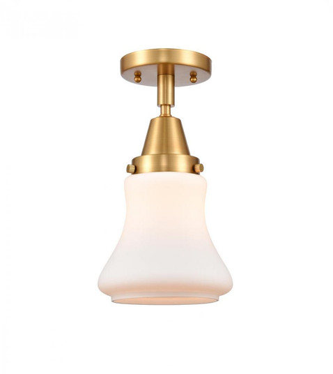 Bellmont - 1 Light - 6 inch - Satin Gold - Semi-Flush Mount (3442|447-1C-SG-G191)