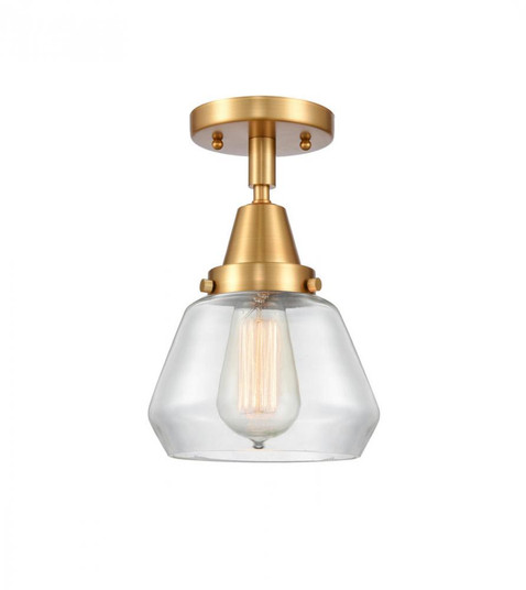 Fulton - 1 Light - 7 inch - Satin Gold - Semi-Flush Mount (3442|447-1C-SG-G172-LED)