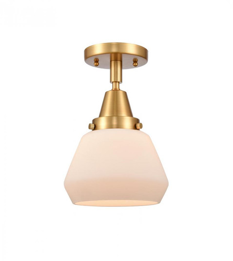 Fulton - 1 Light - 7 inch - Satin Gold - Semi-Flush Mount (3442|447-1C-SG-G171-LED)