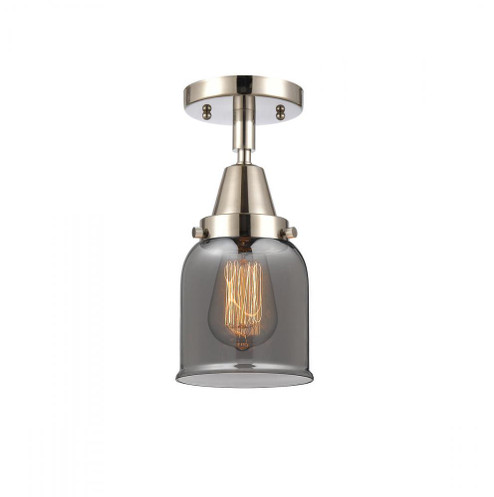 Bell - 1 Light - 5 inch - Polished Nickel - Semi-Flush Mount (3442|447-1C-PN-G53-LED)