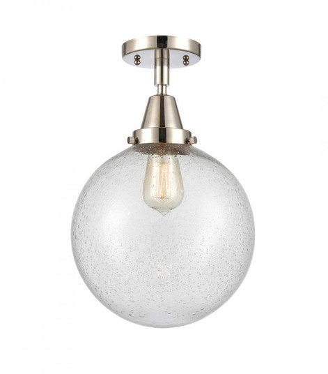 Beacon - 1 Light - 10 inch - Polished Nickel - Semi-Flush Mount (3442|447-1C-PN-G204-10-LED)