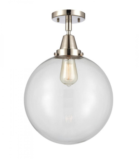Beacon - 1 Light - 12 inch - Polished Nickel - Semi-Flush Mount (3442|447-1C-PN-G202-12)
