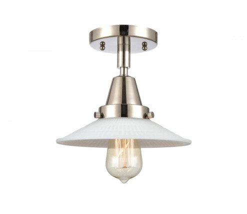 Halophane - 1 Light - 9 inch - Polished Nickel - Semi-Flush Mount (3442|447-1C-PN-G1-LED)