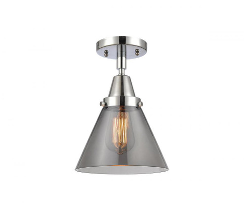 Cone - 1 Light - 8 inch - Polished Chrome - Semi-Flush Mount (3442|447-1C-PC-G43-LED)